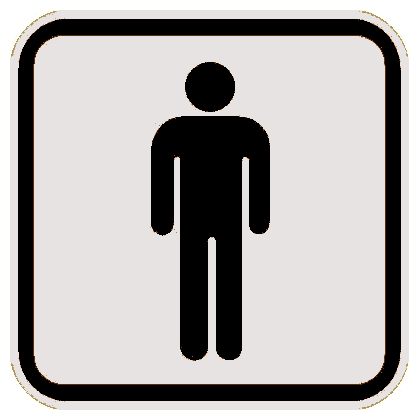 tablica.si-Tablica piktogram za označitev sanitarij WC moški